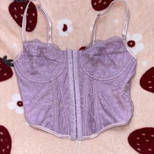 Lavender Lace Bustier